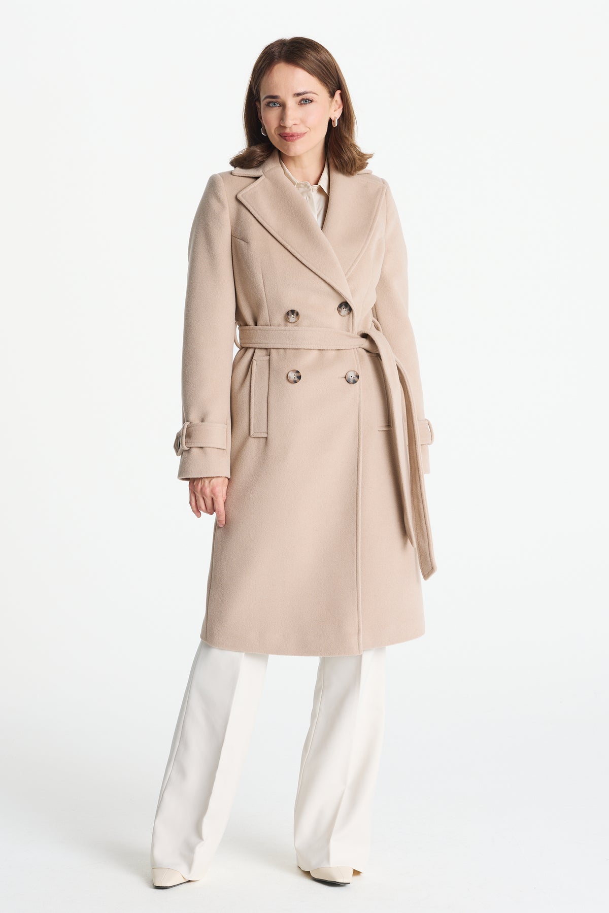 Płaszcz CARMEN jasny beż