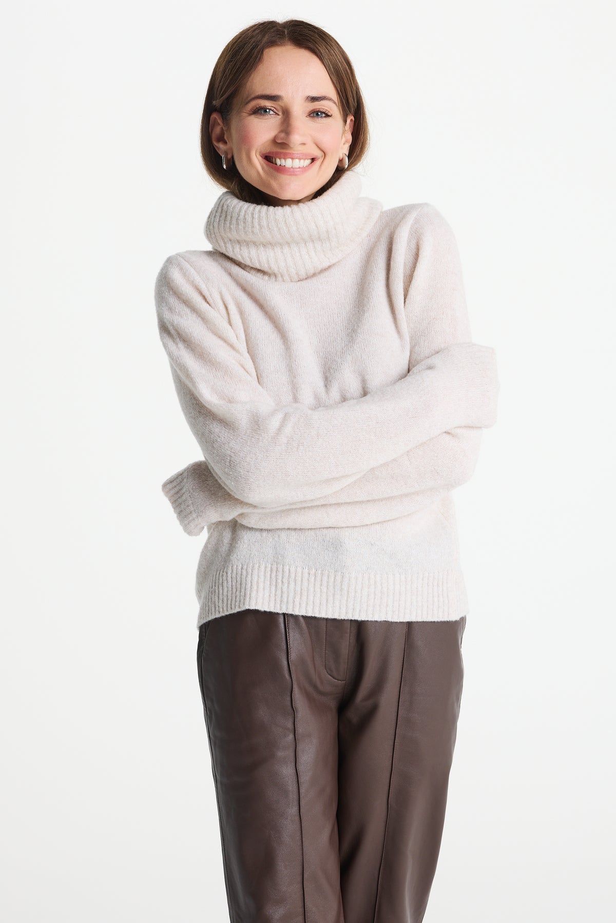 Sweter AURELIA jasnobeżowy