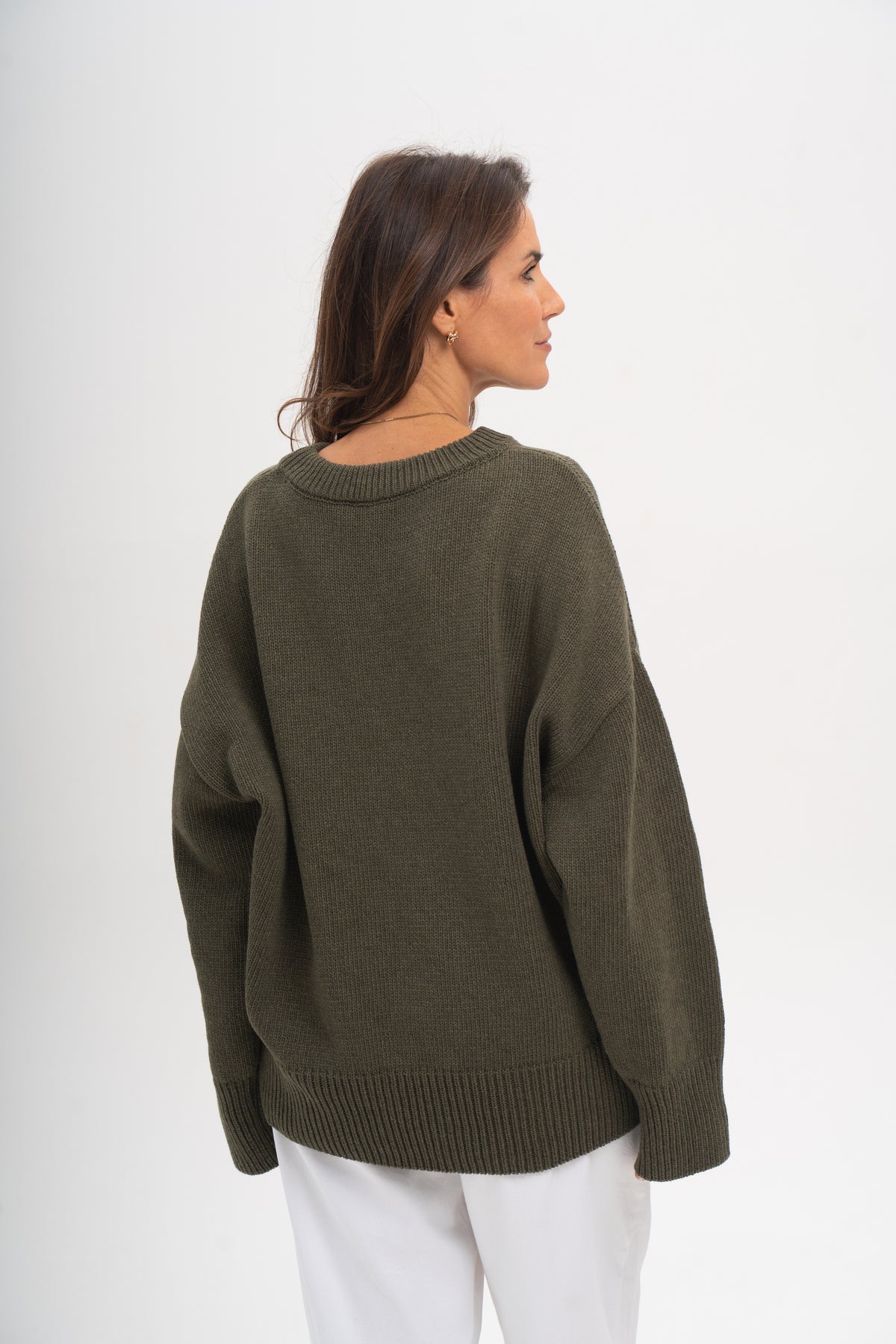 Sweter Livia oliwkowy