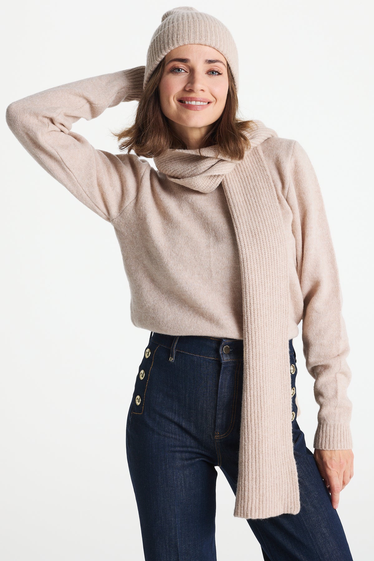 Sweter VALERIA beżowy