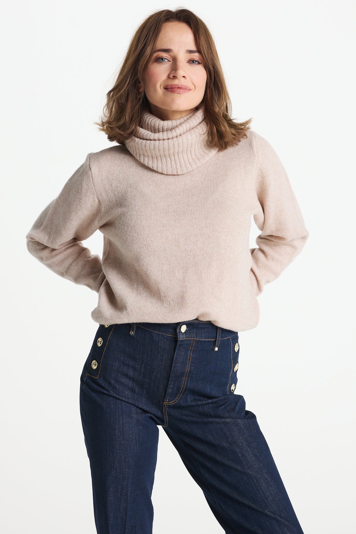 Sweter AURELIA beżowy