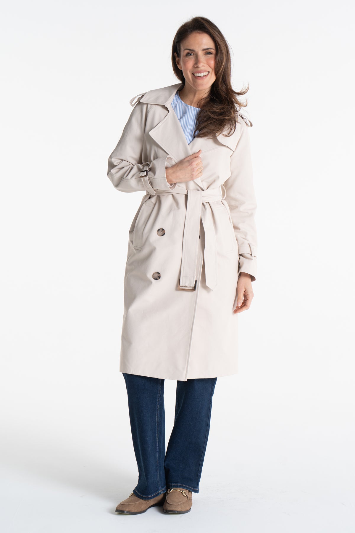 Trencz ADRIANNA midi latte