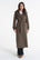 Trencz ADRIANNA maxi oliwkowy